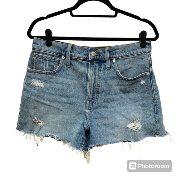 Madewell The Perfect Jean Short Snyder Wash Tencel Edition - Picture 2 of 11